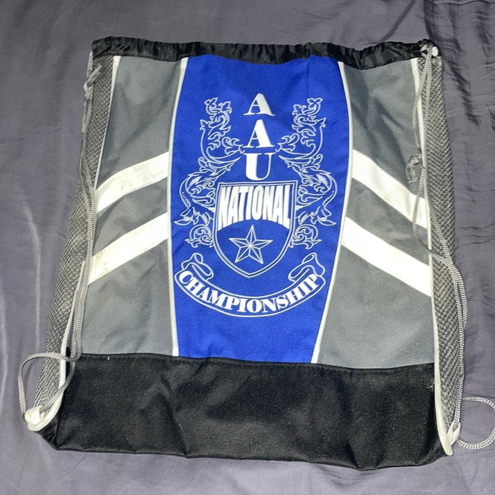 aau national championship drawstring bag